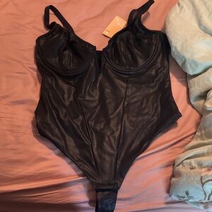 Leather bodysuit